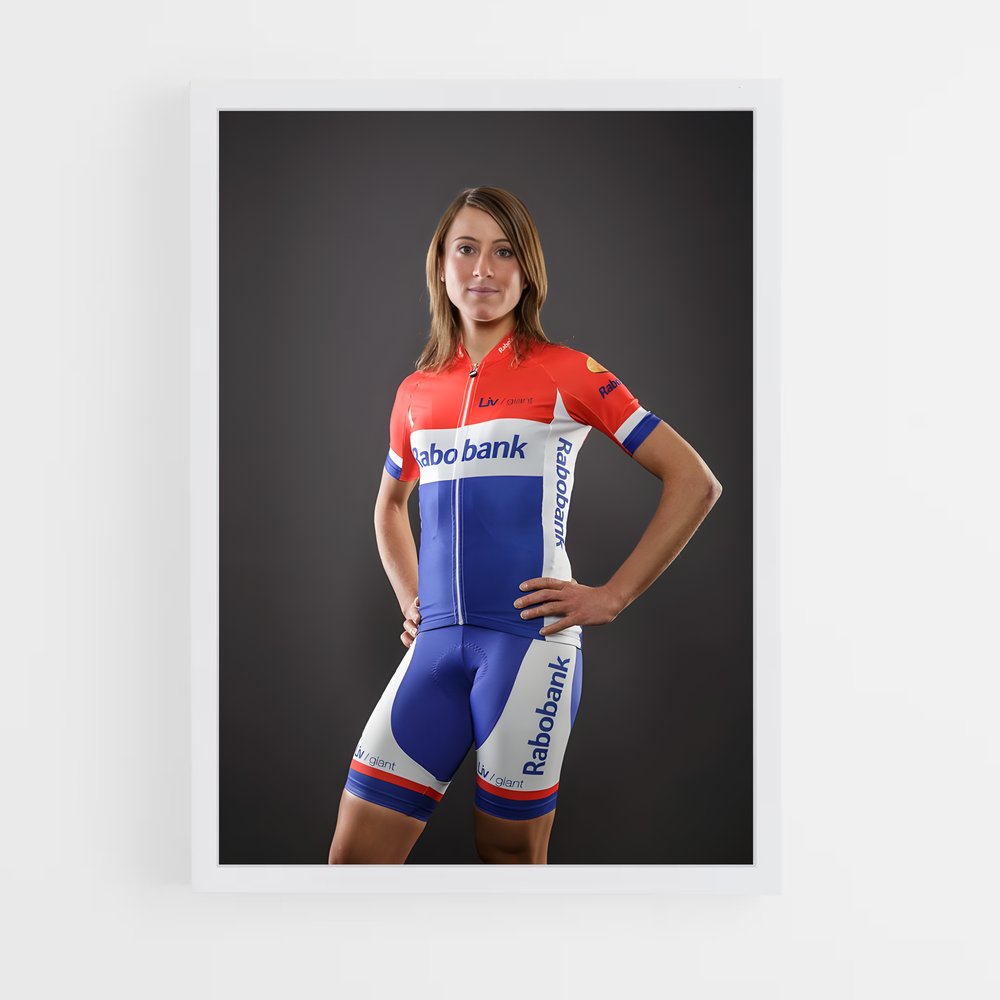 Poster La Cycliste Étoile – affiche Cyclisme (vue 3)